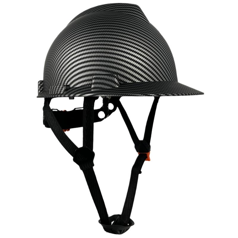 Mô hình sợi carbon Mũ bảo hiểm an toàn lao động công nghiệp cho kỹ sư xây dựng Mũ cứng Vỏ ABS Mũ bảo hộ lao động cho nam