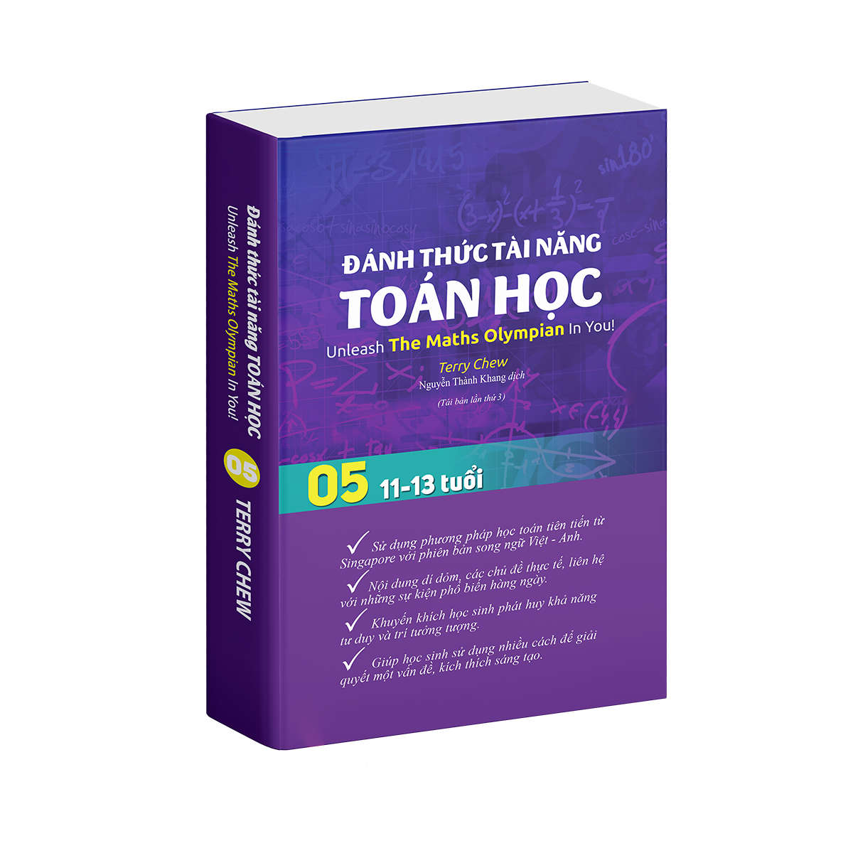 Sách Đánh Thức Tài Năng Toán Học 5, Toán Song Ngữ Singapore, Toán lớp 5, lớp 6  11 -13 tuổi