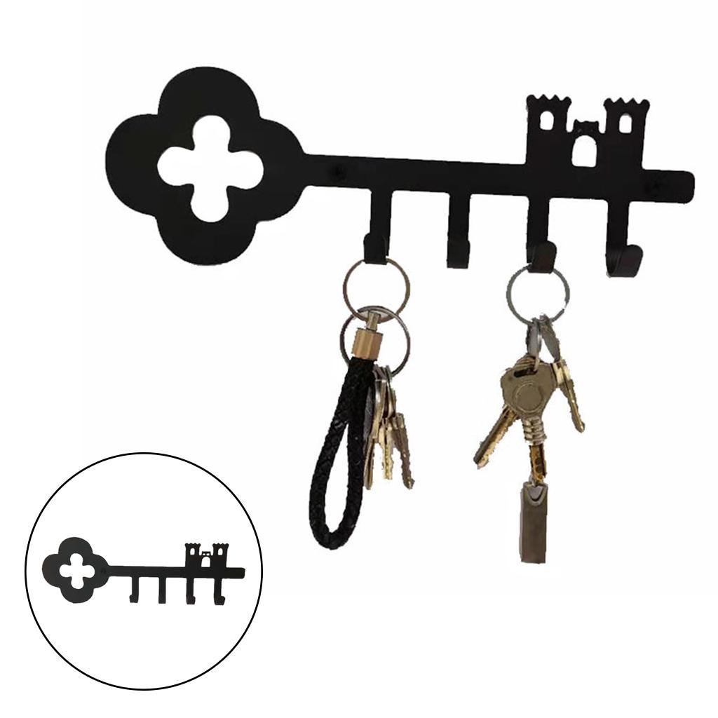Leash Hanger Key Hook Coat Towel Holder Metal Rack Door Wall Mounted Hooks
