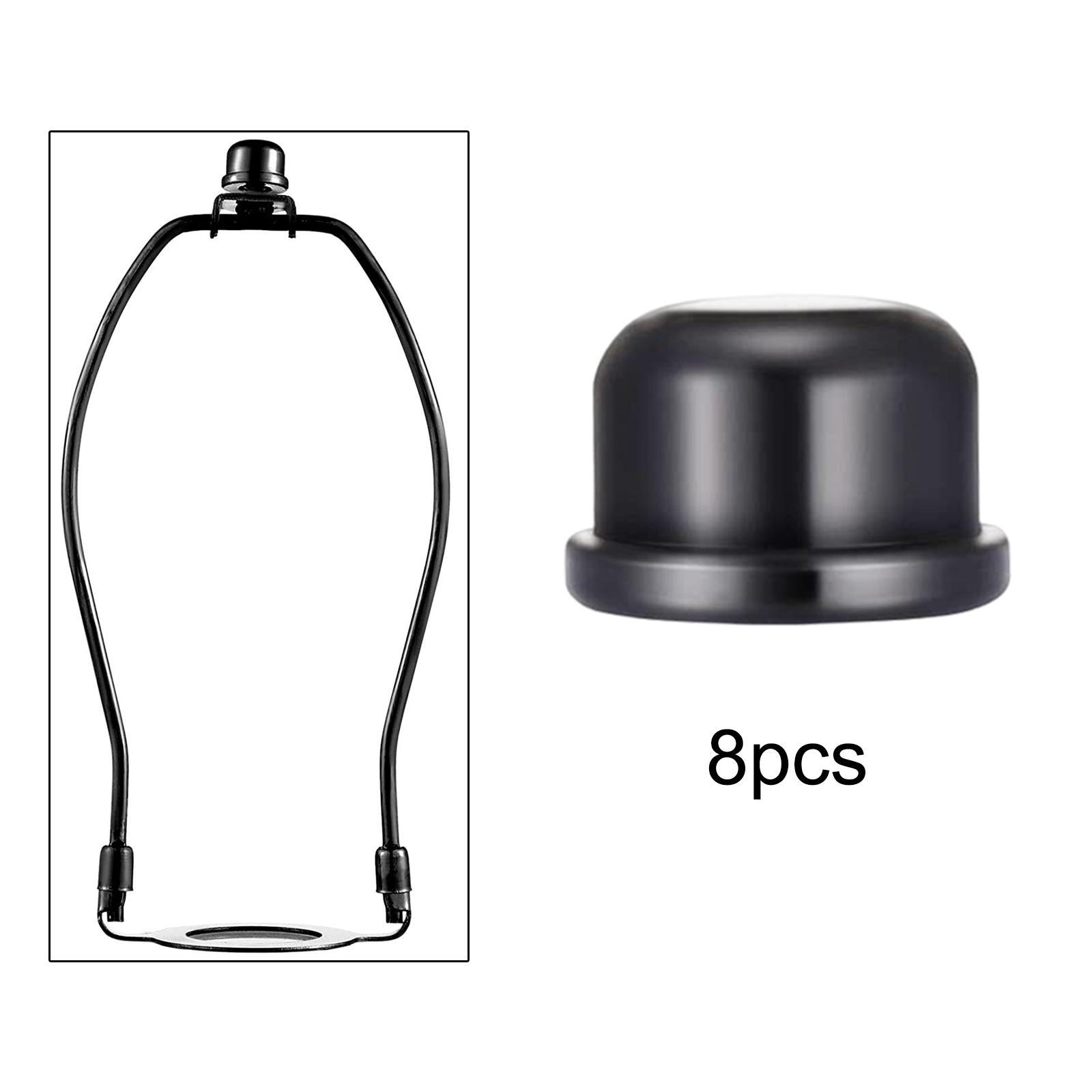 8x Metal Lamp Finials Caps Tapped of Tops for Lamp Shade Holder Harp
