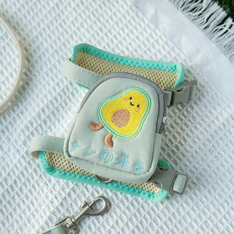 ￼Dây Dắt Yếm Kèm Balo Cho Thú Cưng