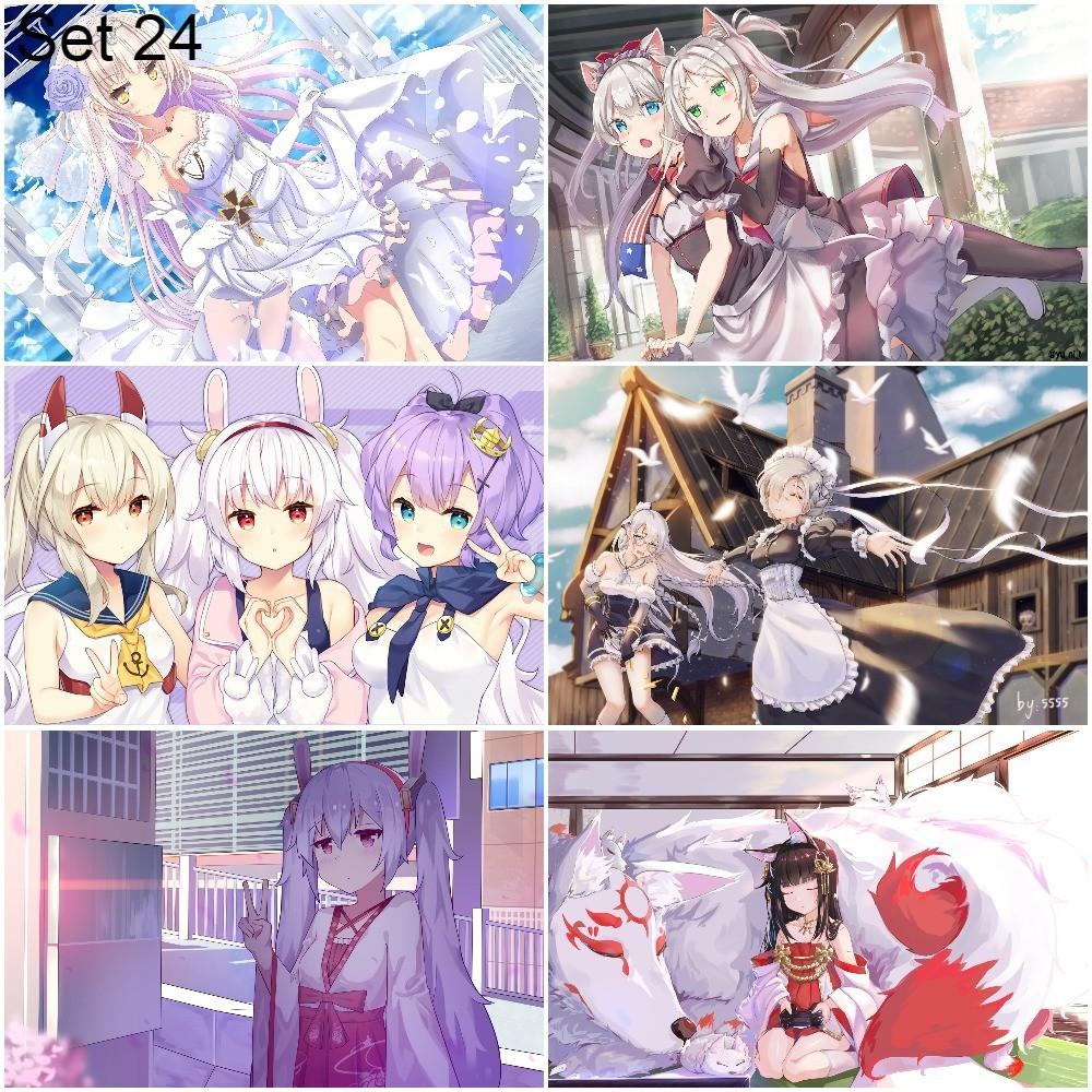 Bộ 6 Poster game Azur Lane - A3,A4,A5