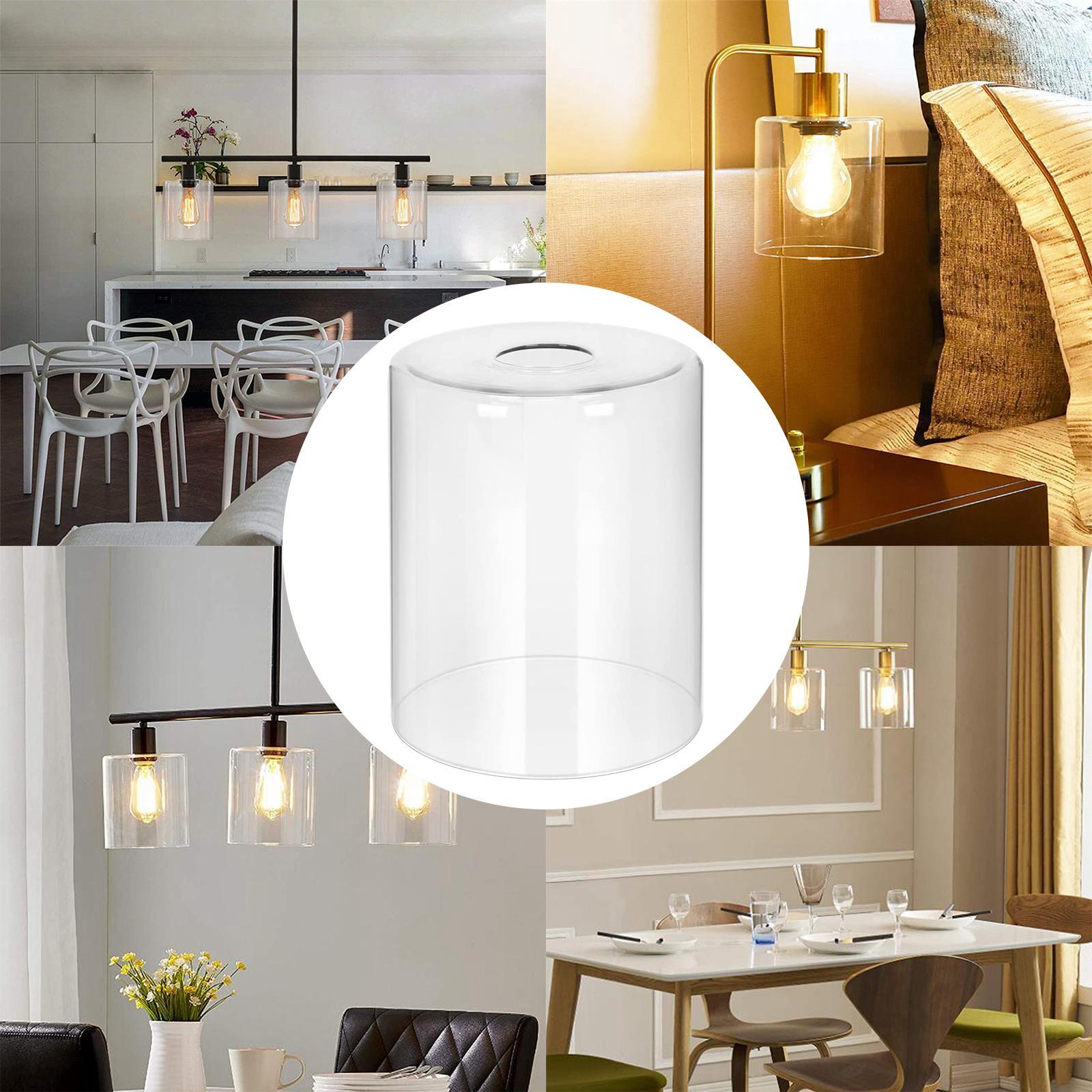 Glass Lamp Shade E26 Decor Clear for Chandelier Dining Room Pendant Light