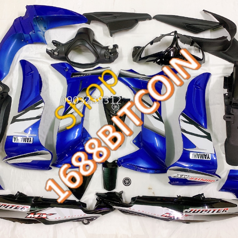 Bộ dàn áo dành cho xe jupiter MX-gravita màu Xanh -nhựa ABS cao cấp