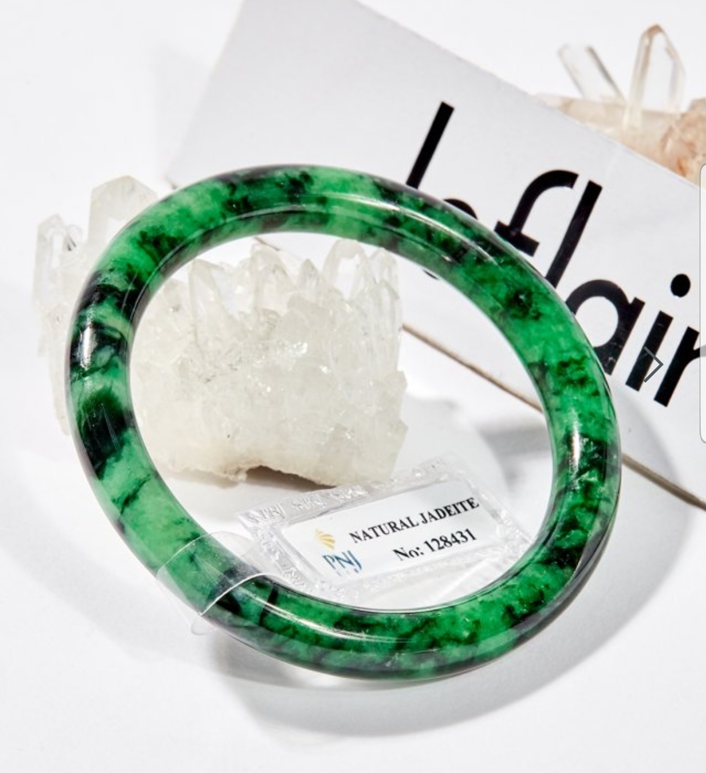 Vòng Tay Cẩm Thạch Sơn Thủy Bản Tròn 52 mm