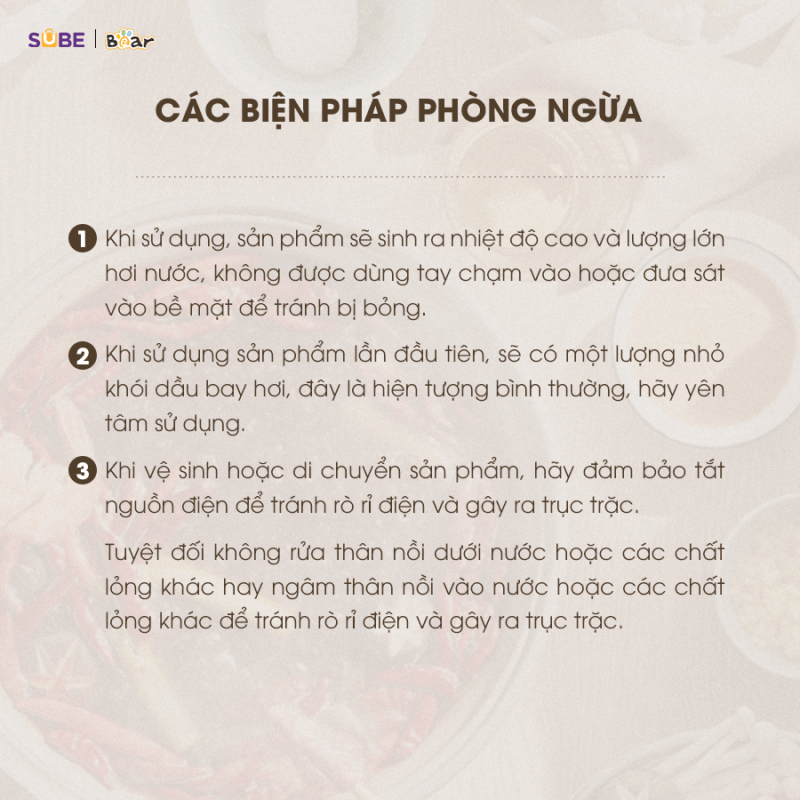 Nồi lẩu Bear SB-NL05F 5L (1500W) - Hàng chính hãng