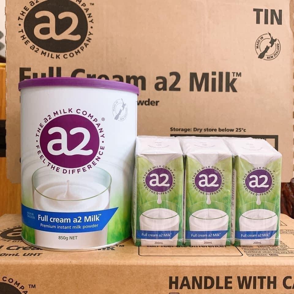 Sữa Tươi A2 200ml Nguyên Kem dạng nước - Date xa