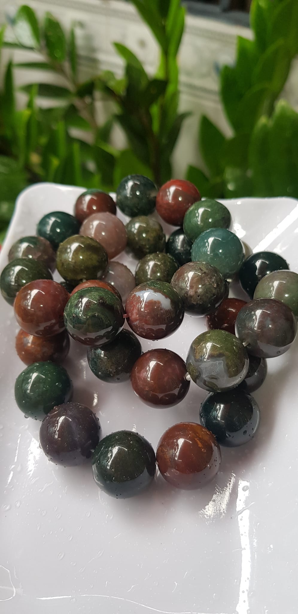 Vòng Nam Mới đá casidon size  lớn 18mm Vòng đa sắc màu sáng bóng đẹp đeo sang tay ạ Nam tất cả các mệnh đeo hợp ạ
