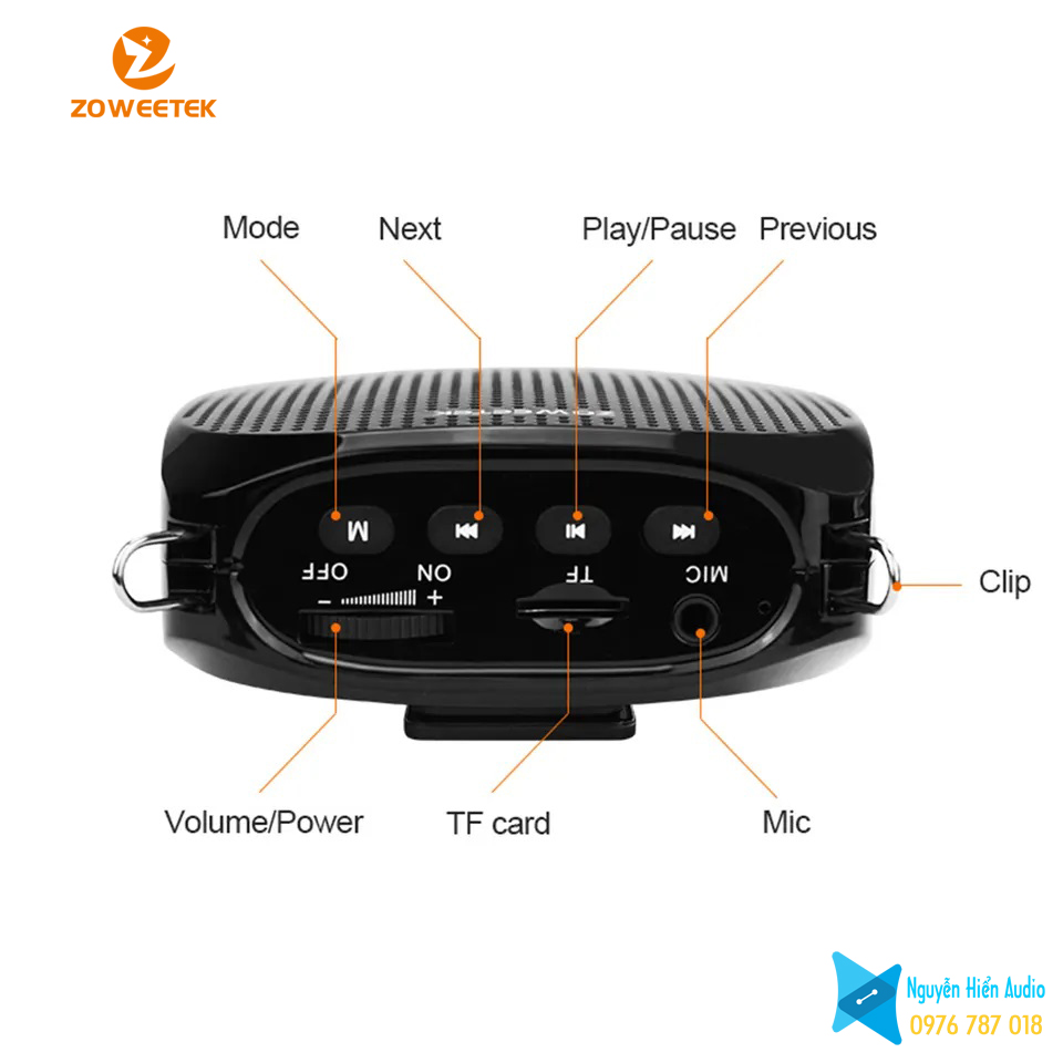Loa trợ giảng, bộ khuếch đại giọng nói ZW Z258 hãng Zoweetek