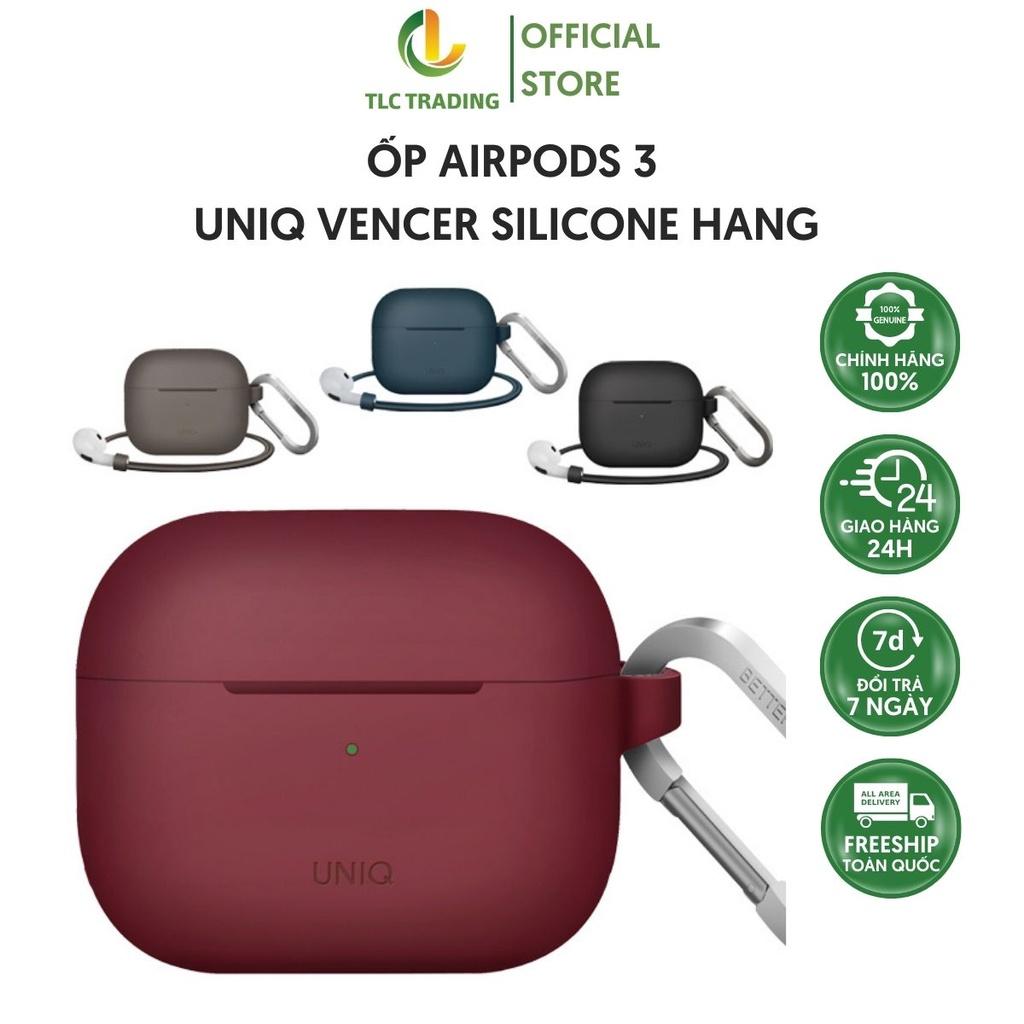 HÀNG CHÍNH HÃNG - Ốp dành cho Airpods Pro UNIQ Vencer Silicone dành Cho Airpods 3 Thiết Kế Tối Giản Chống Sốc Chống Xước Hiệu Quả