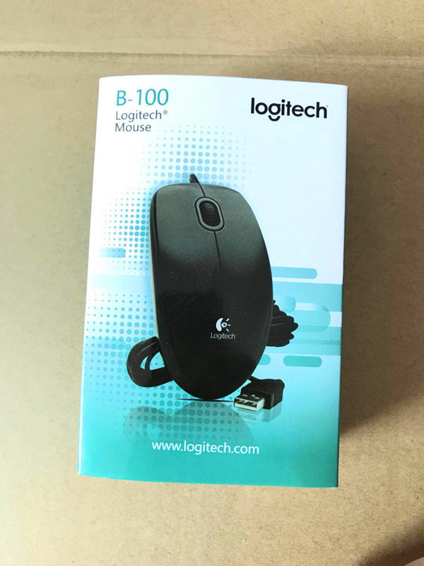 Chuột văn phòng có dây Logitech B100 - Hàng nhập khẩu