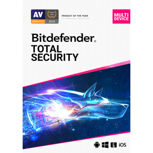 Phần mềm diệt virus Bitdefender Total Security 3PC1Y - Hàng chính hãng