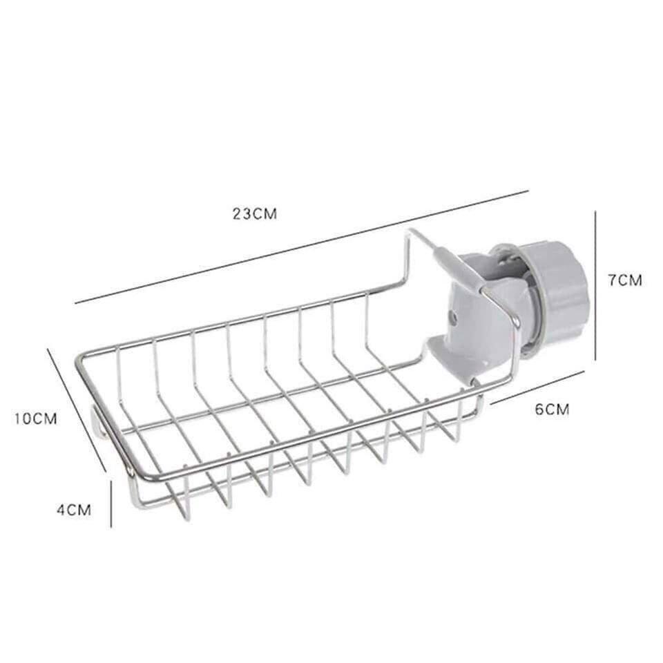 GIÁ INOX Treo Vòi ĐA NĂNG Để Đồ Giẻ Rửa Chén Bát, Cọ Xoong, Bàn Chải, Xà bông SIÊU TIỆN LỢI