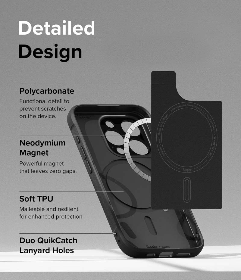 Ốp lưng cho iPhone 15/15 Pro/15 Pro Max RINGKE Onyx Magnetic - Hàng Chính Hãng