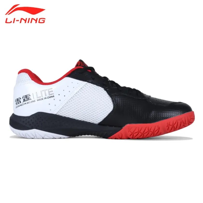 giày cầu lông Lining chính hãng AYTS020-2 mẫu mới dành cho nam-tặng tất thể thao bendu màu ghi