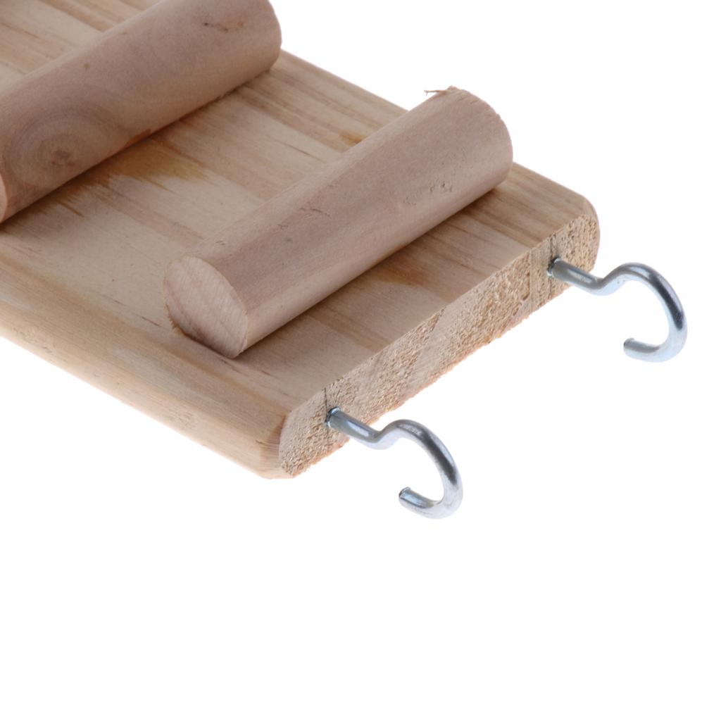 Hamster Chew Toy Wooden Hanging Climbing Ladder For Small Pet Mouse Rat Mice