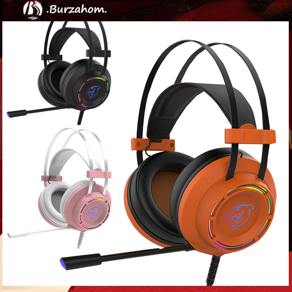 CHANNEL Tai Nghe Gaming Chụp Tai Có Dây Usb 7.1 Kèm Mic Chất Lượng Cao