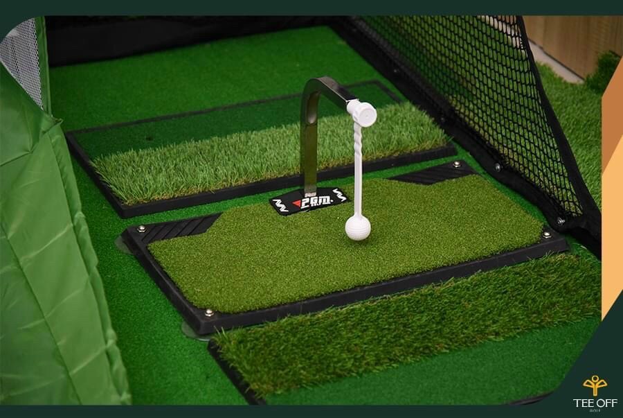 Thảm tập Swing Golf xoay 360 độ nhập khẩu PGM trong nhà luyện Pitching và Chip chỉnh tư thế lưng TT013