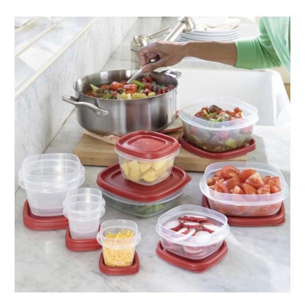 HỘP NHỰA ĐỰNG THỰC PHẨM Rubbermaid Easy Find Lids NẮP ĐỎ