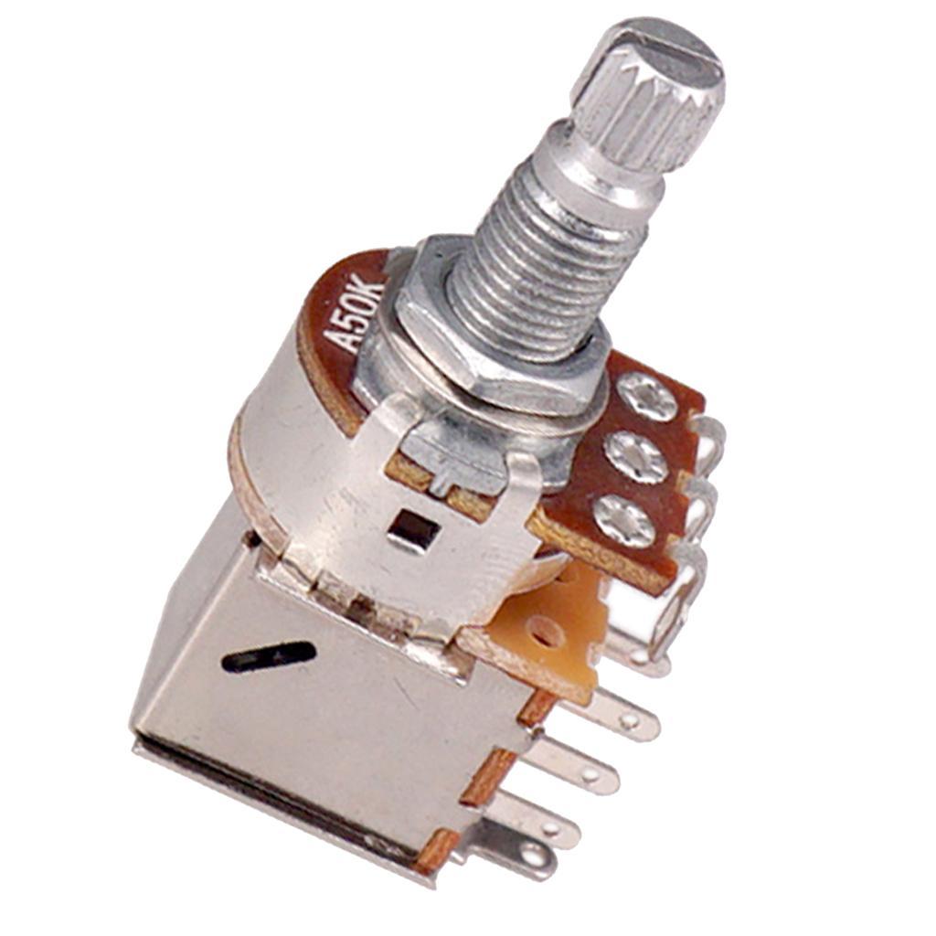 2X Push Pull Potentiometer Switch Control Pot for Electric Guitar Bass A50K