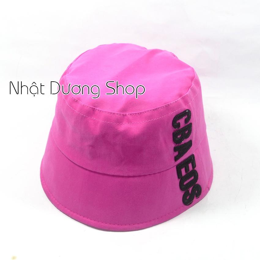 Nón Bucket vành cụp- Nón tai bèo thêu CBA EOS chất cotton cao cấp phù hợp cho cả nam và nữ