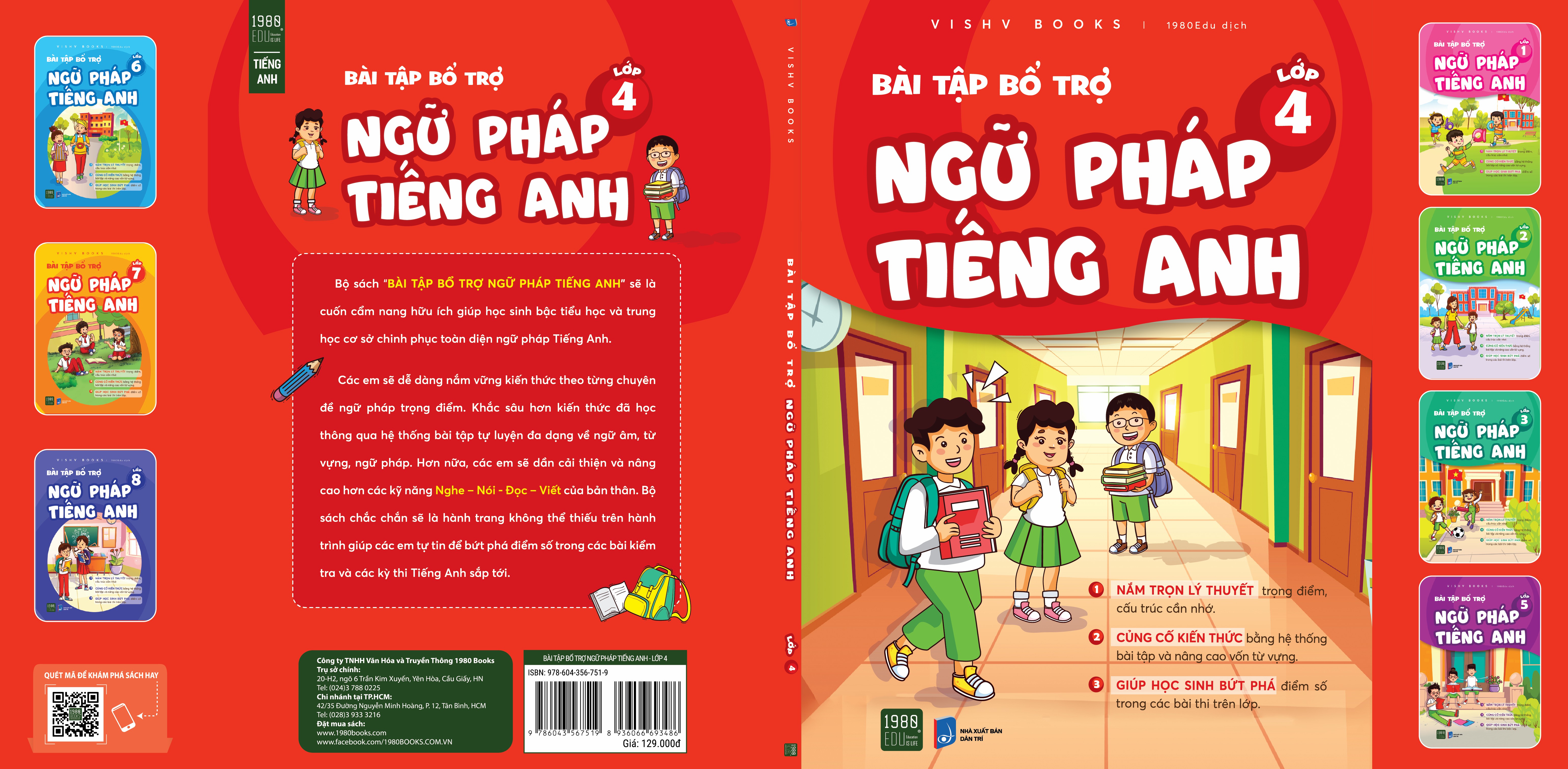 Hình ảnh Bài tập bổ trợ ngữ pháp tiếng Anh lớp 4 - VISHV Books