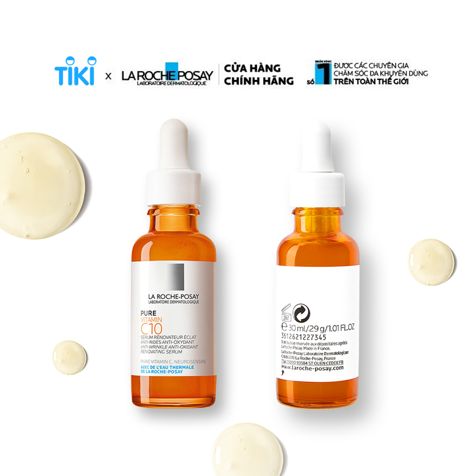 Dưỡng chất giúp cải thiện và làm sáng da La Roche Posay Pure Vitamin C10 Serum 30ml