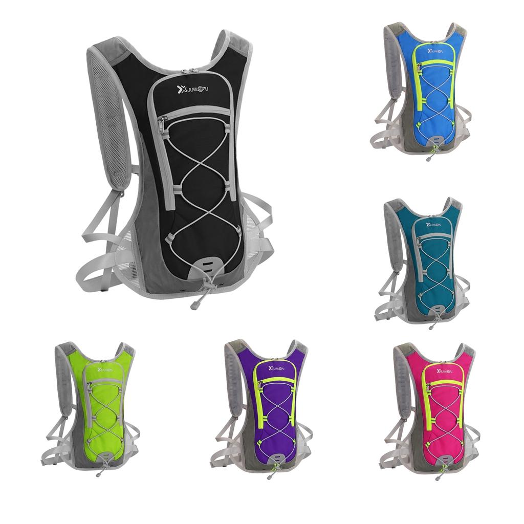 2L Water Backpack Hydration Pack Camping Water Bladder Bag Pouch Made of Waterproof Nylon for Outdoor Sports