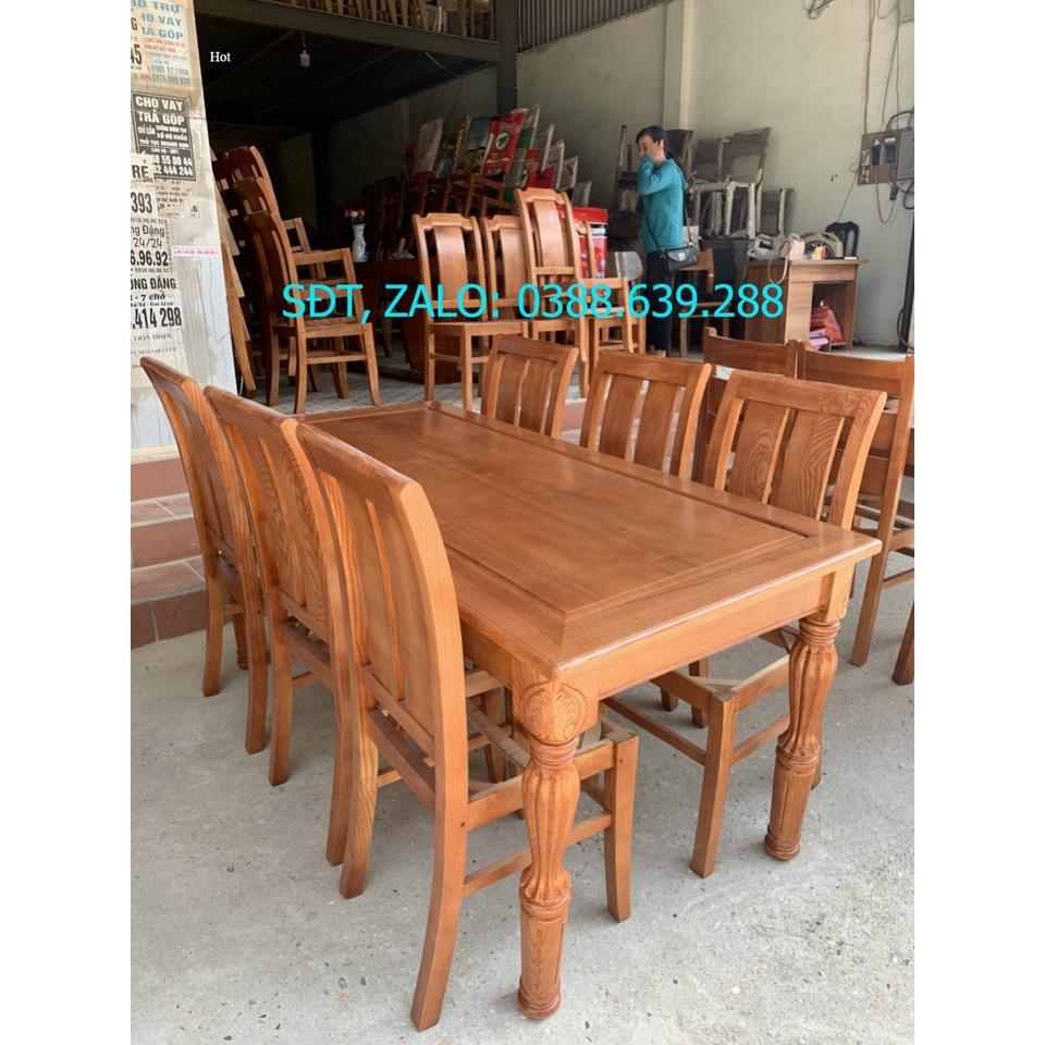 Bàn ghế phòng ăn gỗ tần bì