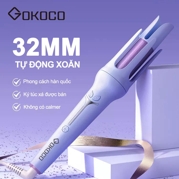 GD017 - Máy Uốn Tóc Xoăn Tự Động xoay 360 độ trục uốn 32mm công nghệ xoay 1 chạm phiên bảm 2023Chứa ion Dưỡng Tóc