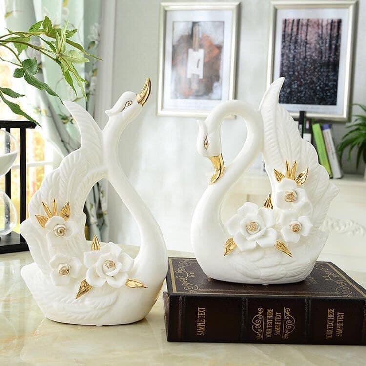 Hình ảnh SET DECOR CẶP ĐÔI CHIM THIÊN NGHA SỨ TRANG TRÍ NHÀ CỬA - VD701 ( GIAO NGẪU NHIÊN )