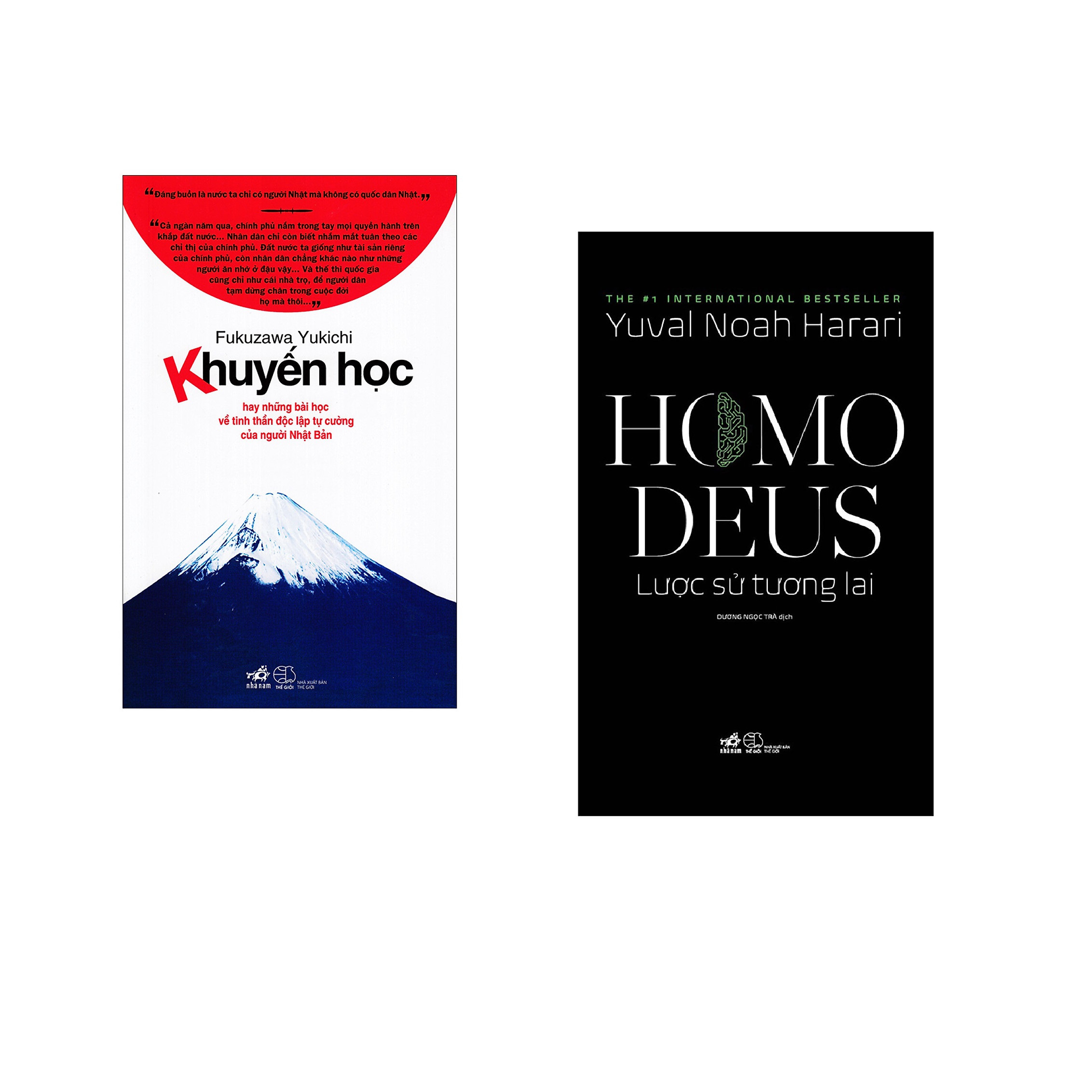 Combo 2 cuốn sách: Khuyến học   + Homo Deus lược sử tương lai