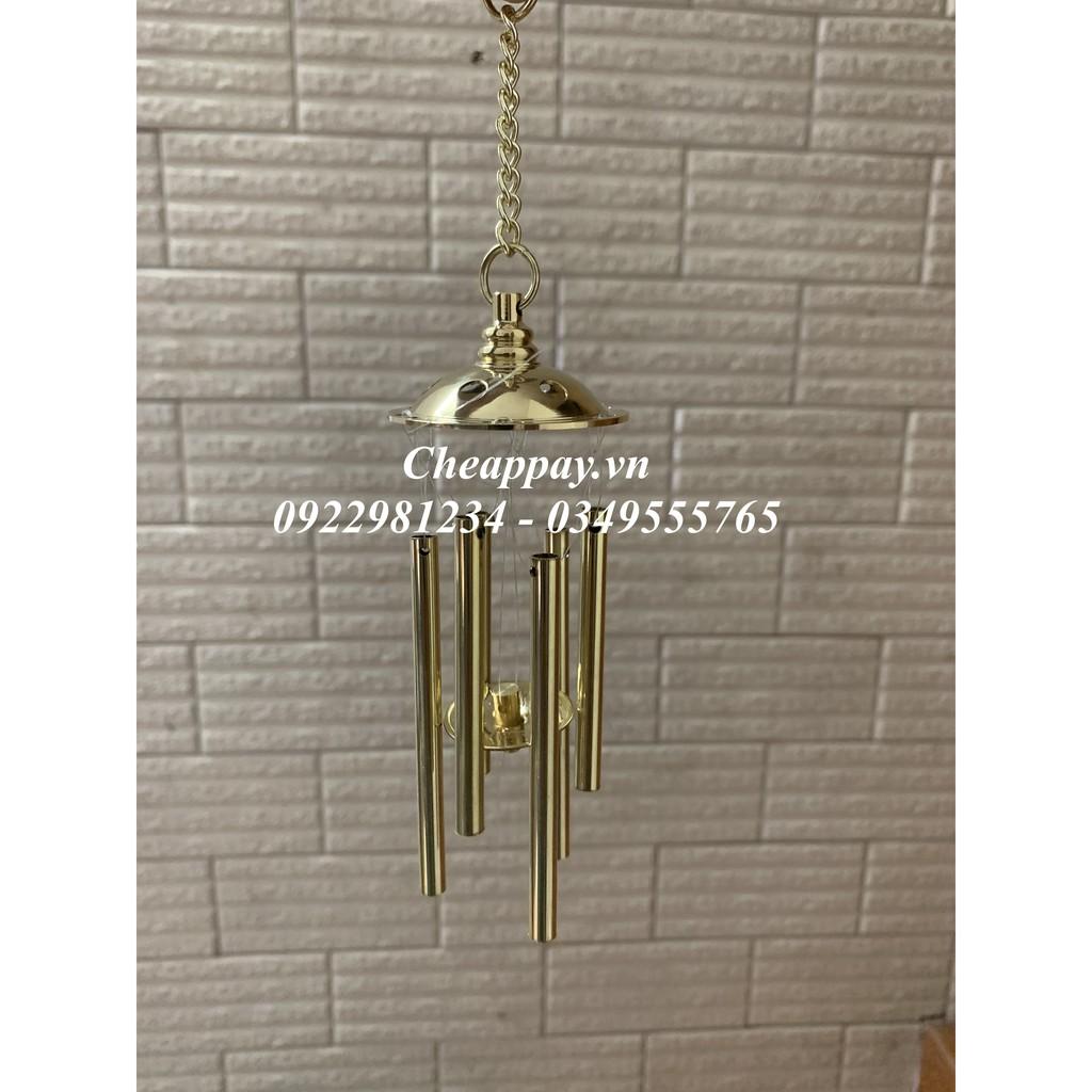 Chuông Gió Đồng Phong Thủy 6 Thanh Loại Dày