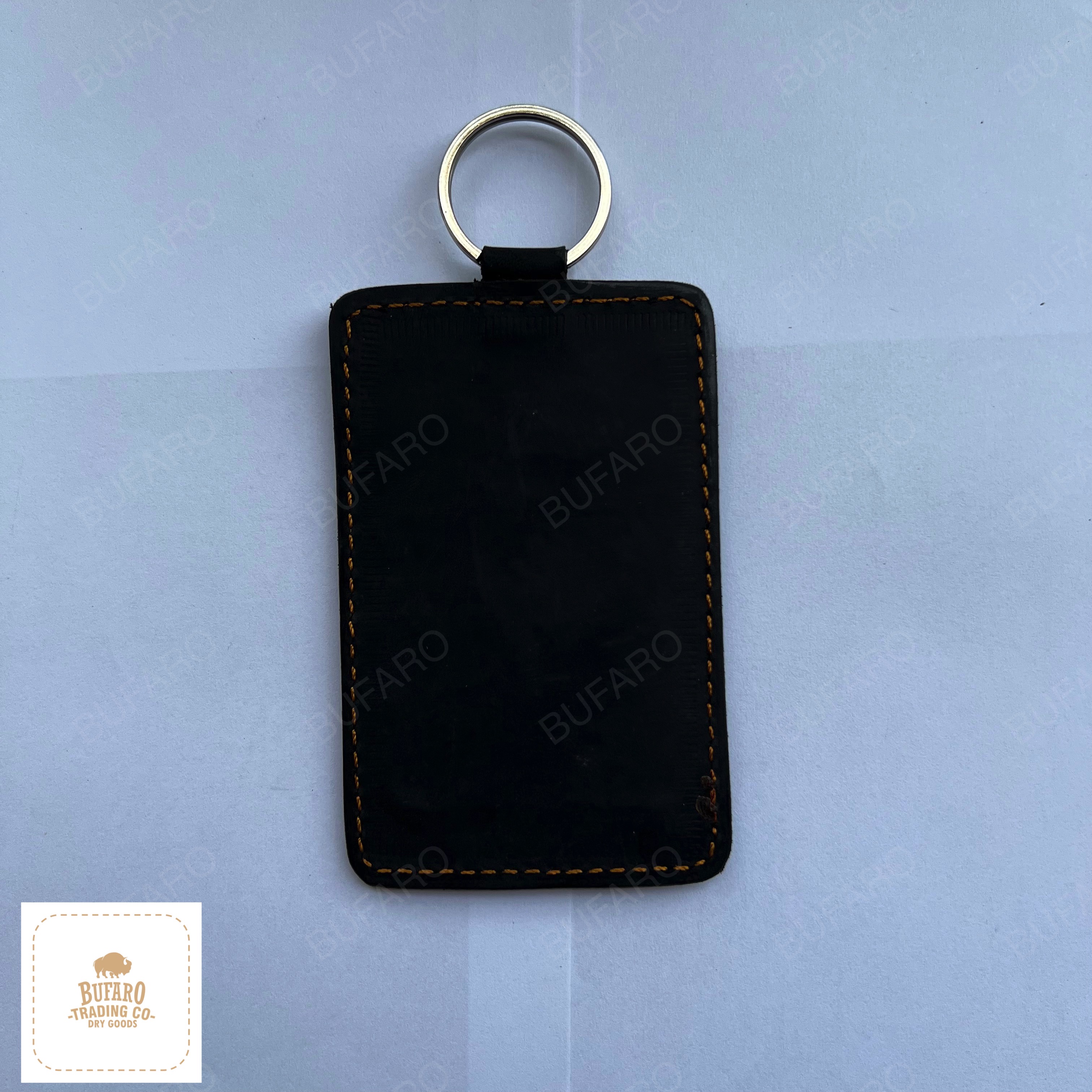 Ví Móc Khóa Đựng Thẻ Xe Da Bò Sáp Handmade - Leather Keychain