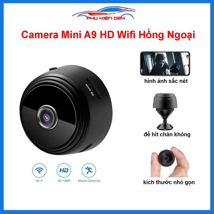 Camera mini A9 hình ảnh HD kết nối Wifi hồng ngoại ngoài trời