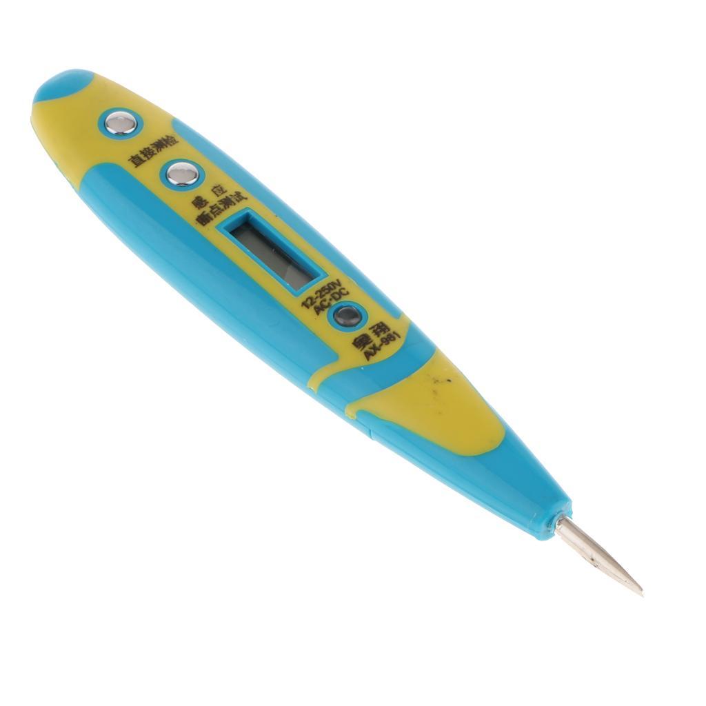 AC/DC Non-Contact Electric Test Pen Digital Voltage Detector Tester 12-250V