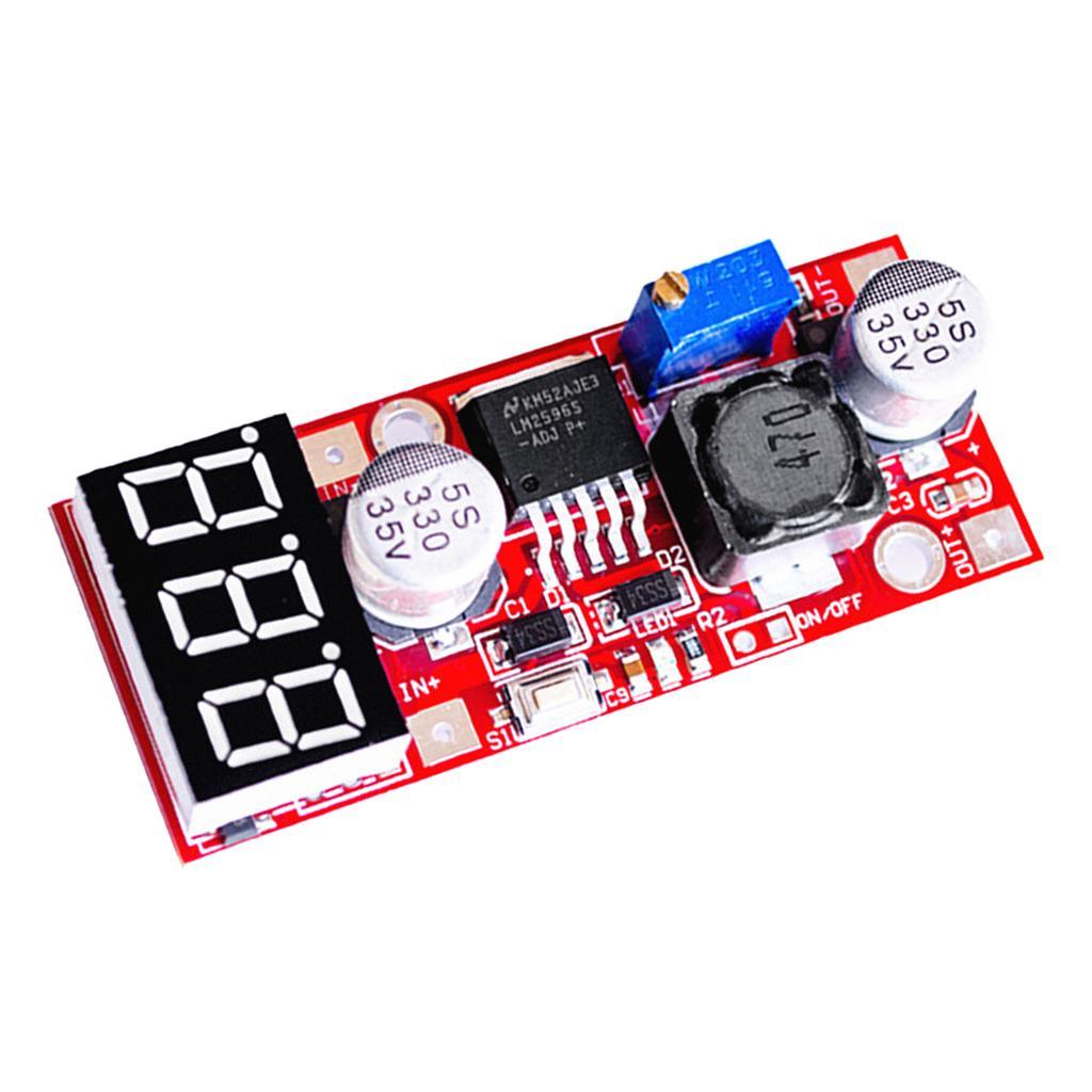 DC Voltage Regulator Buck Converter Constant Current Voltage with LED Voltmeter Ammeter Power Display