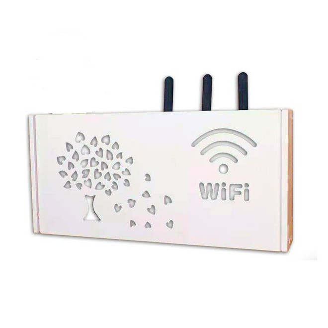 Kệ wifi treo tường hình Cây lá