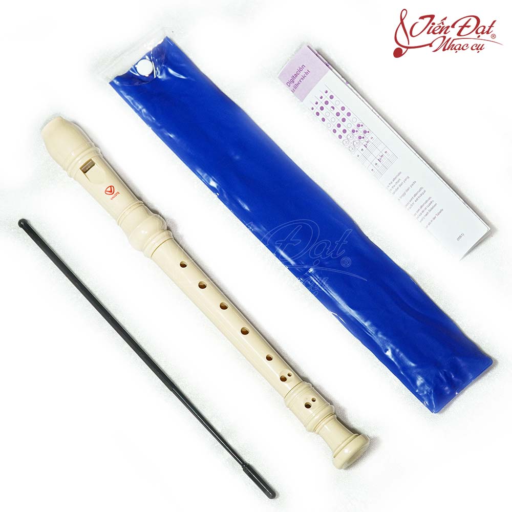  Sáo Tiêu Recorder Valote VR-8, Kèm Biểu Đồ Ngón Bấm, Que Vệ Sinh, Tháo Lắp Dễ Dàng - Hàng Chính Hãng