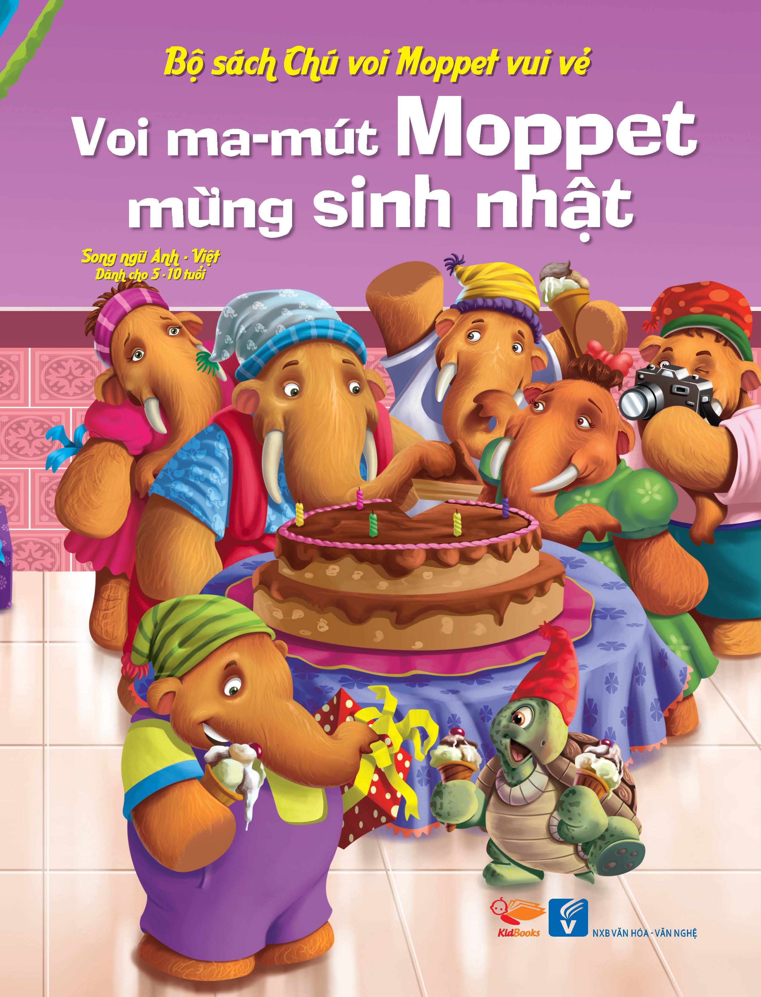 Combo 8 cuốn Chú voi Moppet vui vẻ