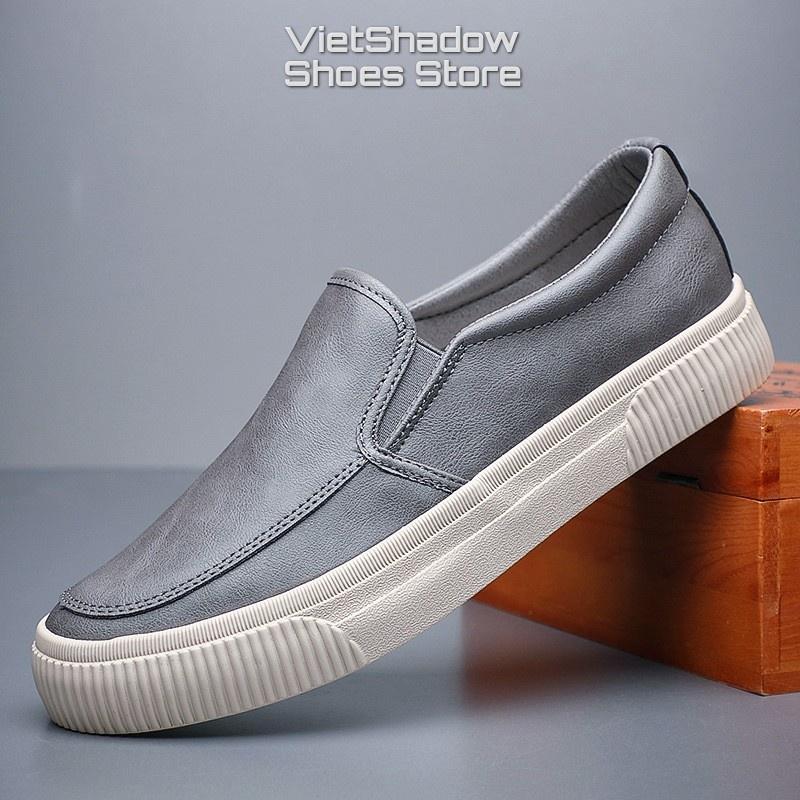 Giày lười nam slip on thương hiệu BAODA - Chất liệu da PU đế cao su 3 màu tuyệt đẹp - Mã SP 21318