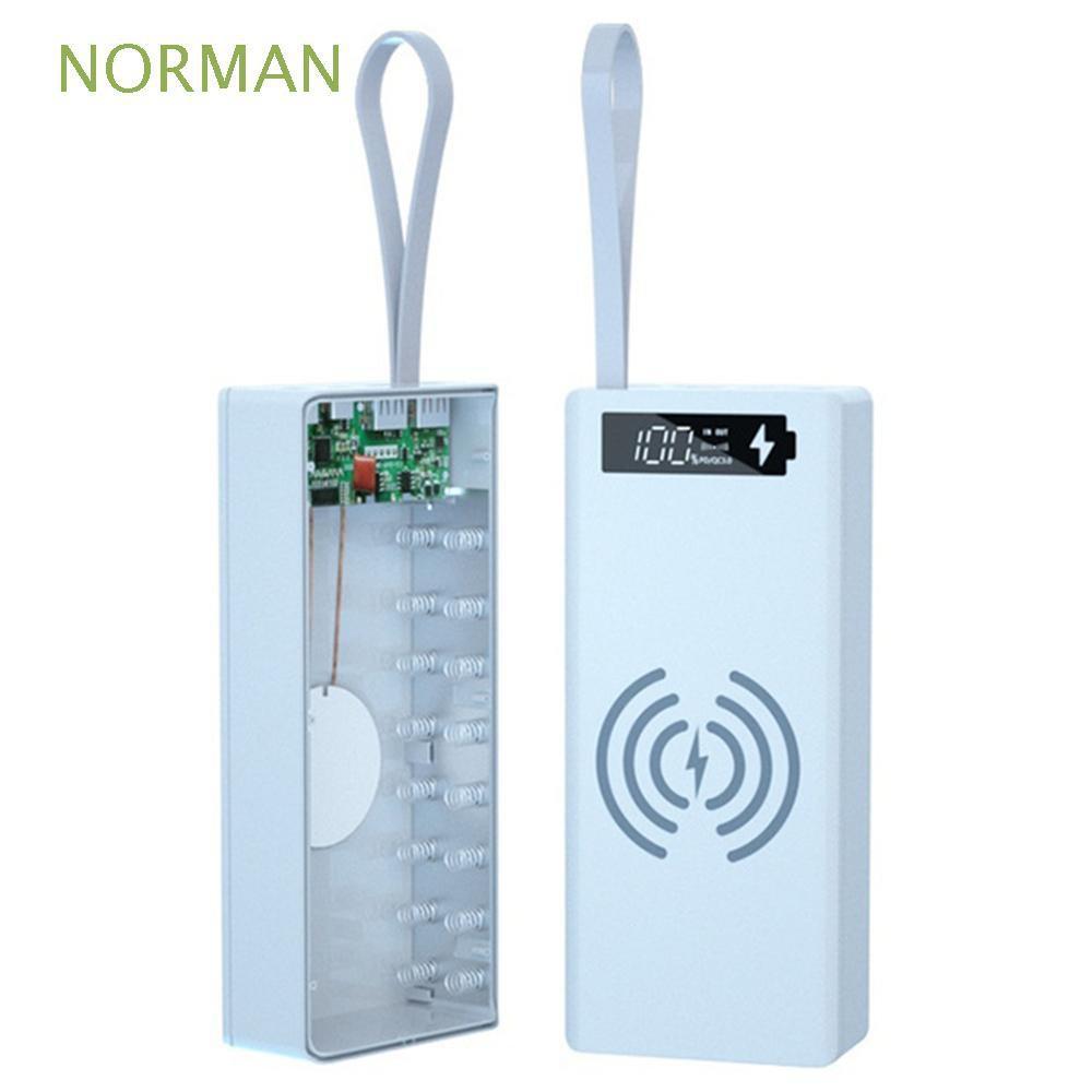 Vỏ Sạc Dự Phòng Không Dây Usb Kép 16x18650 Siêu Bền Cho Điện Thoại Di Động DIY