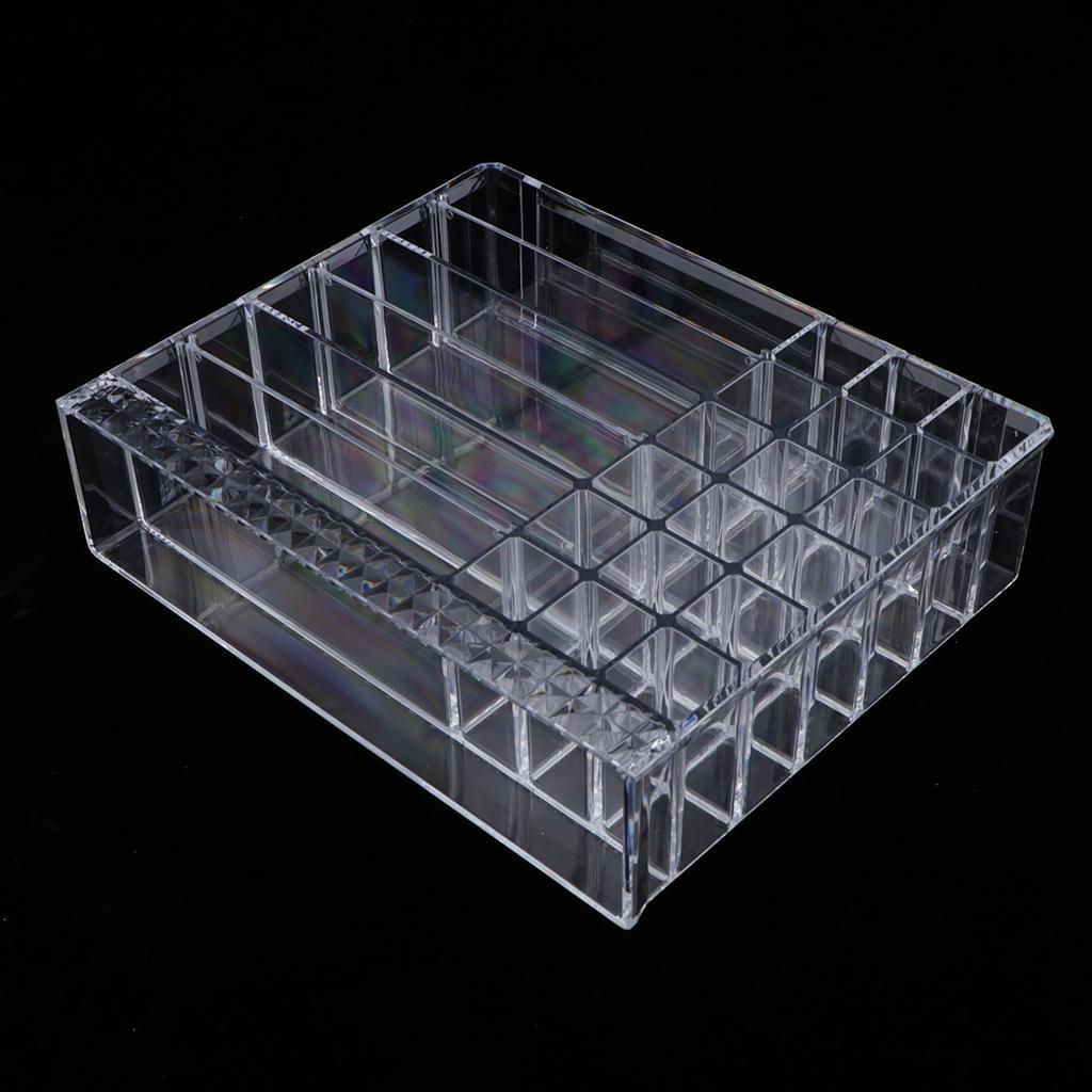 Cosmetic Organizer Clear Acrylic Makeup Box Display Perfume Jewellery Holder