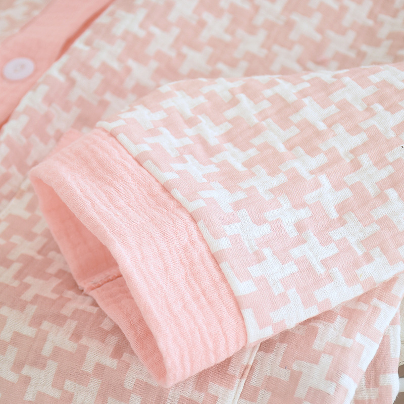 Bộ Đồ Bầu Và Sau Sinh Cổ V Chất Liệu Xô Muslin Cao Cấp Có Khe Mở Cho Con Bú Azuno