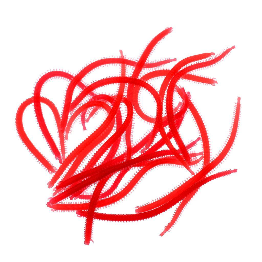 20Pcs Artificial Soft Fishing Baits Sea Earthworm Lures Clamworm Trout Lure Soft Lures Tackle Baits 13cm