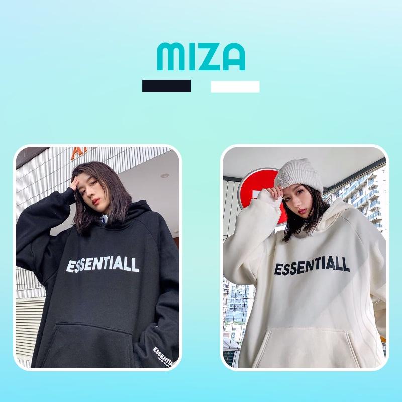 Áo hoodie nữ nam nỉ ngoại cao cấp da cá unisex form rộng có mũ ulzzang hàn quốc cặp đôi local brand cute zip ESS