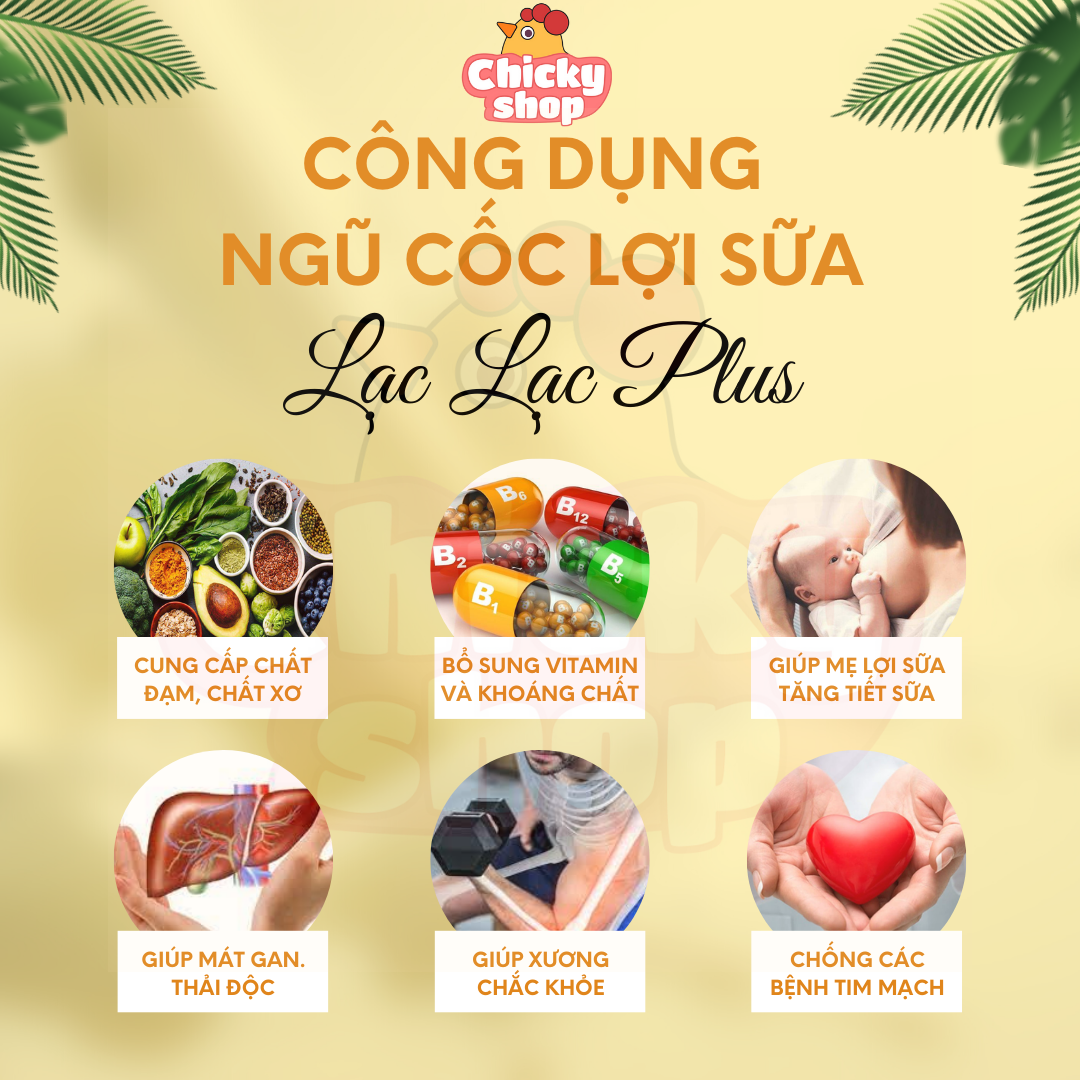 Ngũ cốc lợi sữa Lạc Lạc (Hộp 30 gói)