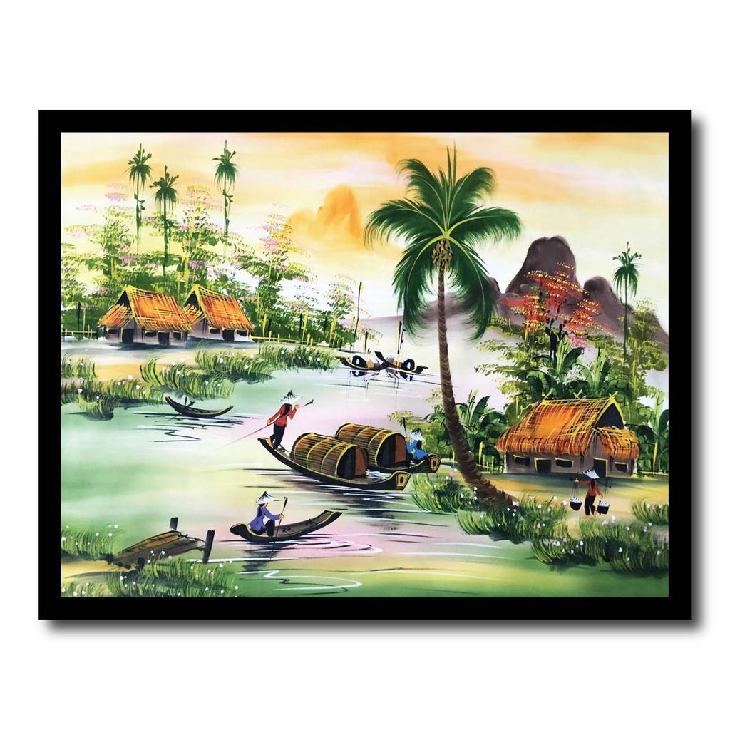 Tranh thư pháp chữ Nhẫn, thuận buồm xuôi gió, tân gia, đồng quê chữ Hạnh Phúc treo tường