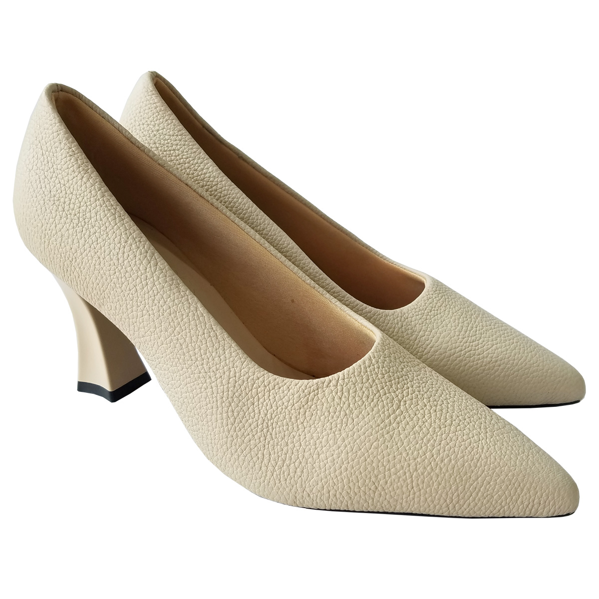 Giày Cao Gót Nữ Da Bò Thật BIGGBEN Cao 7 Phân GCG22