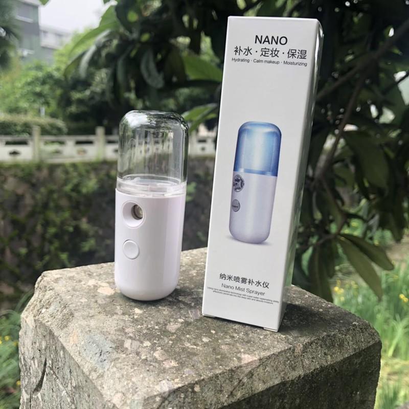 Máy Phun Sương Xông Hơi Mặt NaNo Mini Cầm Tay Hỗ Trợ Dưỡng Da Cấp Nước Tối Đa Hình Thỏ